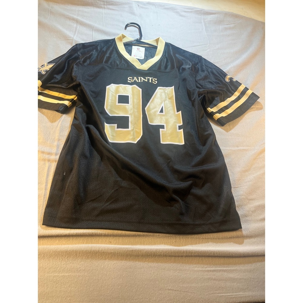 NFL Team Apparel Kids New Orleans Saints Cameron Jordan 94 Jersey Black XXL 18
